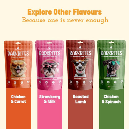 PETS EMPIRE BARKBITES Butter Chicken Dog Chew Sticks | Grain-Free Soft Dog Treats | High Protein Training Snacks| Made with Real Chicken | Healthy & Tasty Chews | 100g