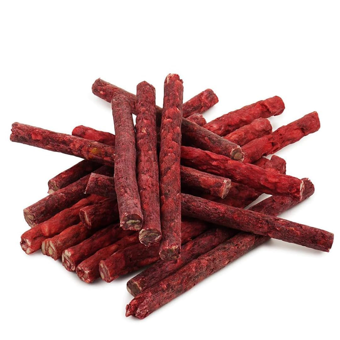 PETS EMPIRE Munchy Stix Dog Treats, Chicken | Mutton Flavour Chew Sticks | Healthy Reward Treats for Dogs | High Protein Daily Chews (1 kg, Mutton, Pack of 1)