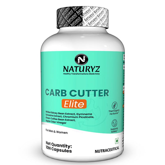 Naturyz Carb Cutter Elite supplement bottle on a white background