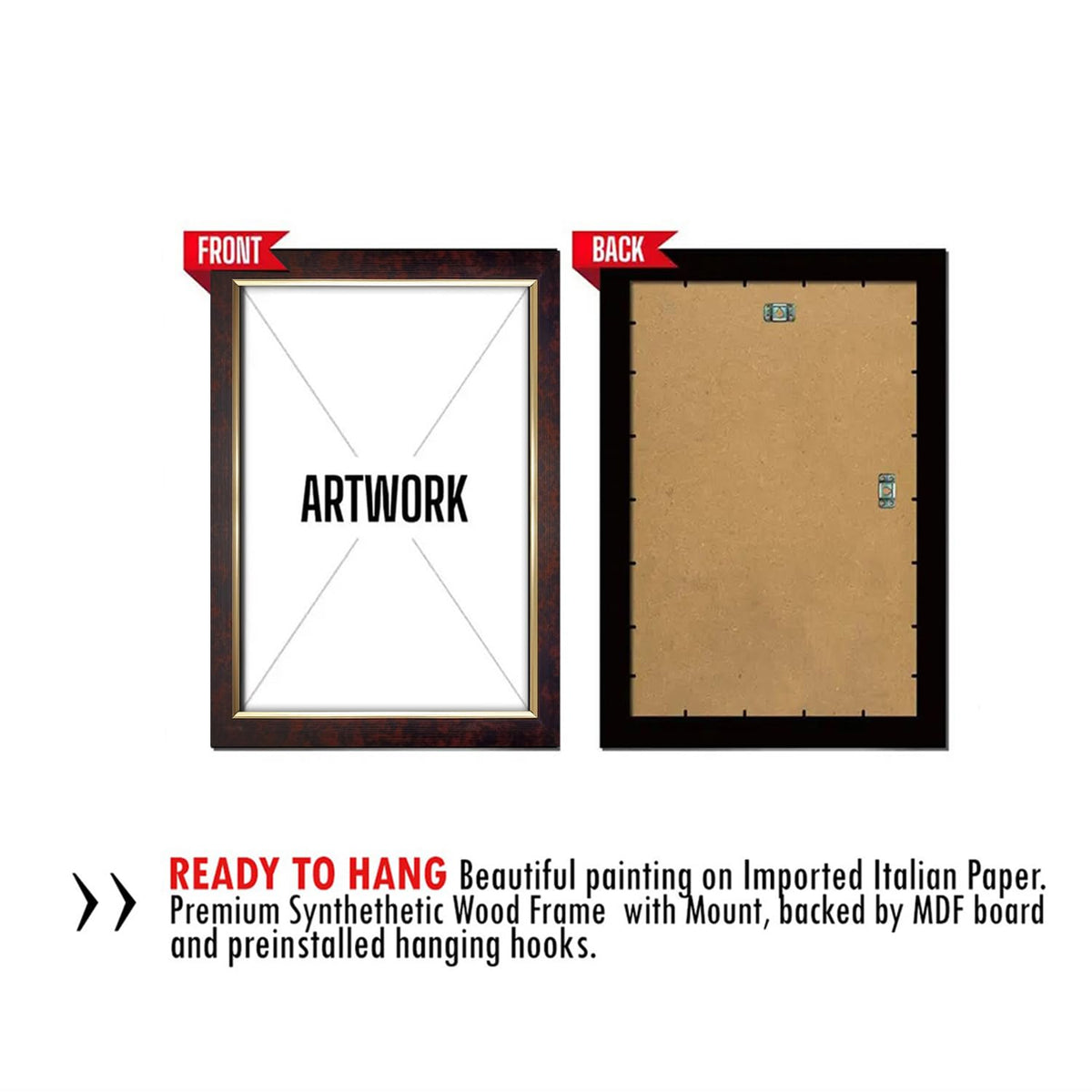 Premium Sparkle Lamination, Elephant Photo Frame, Copper Gold, 14x20 Inch 24201