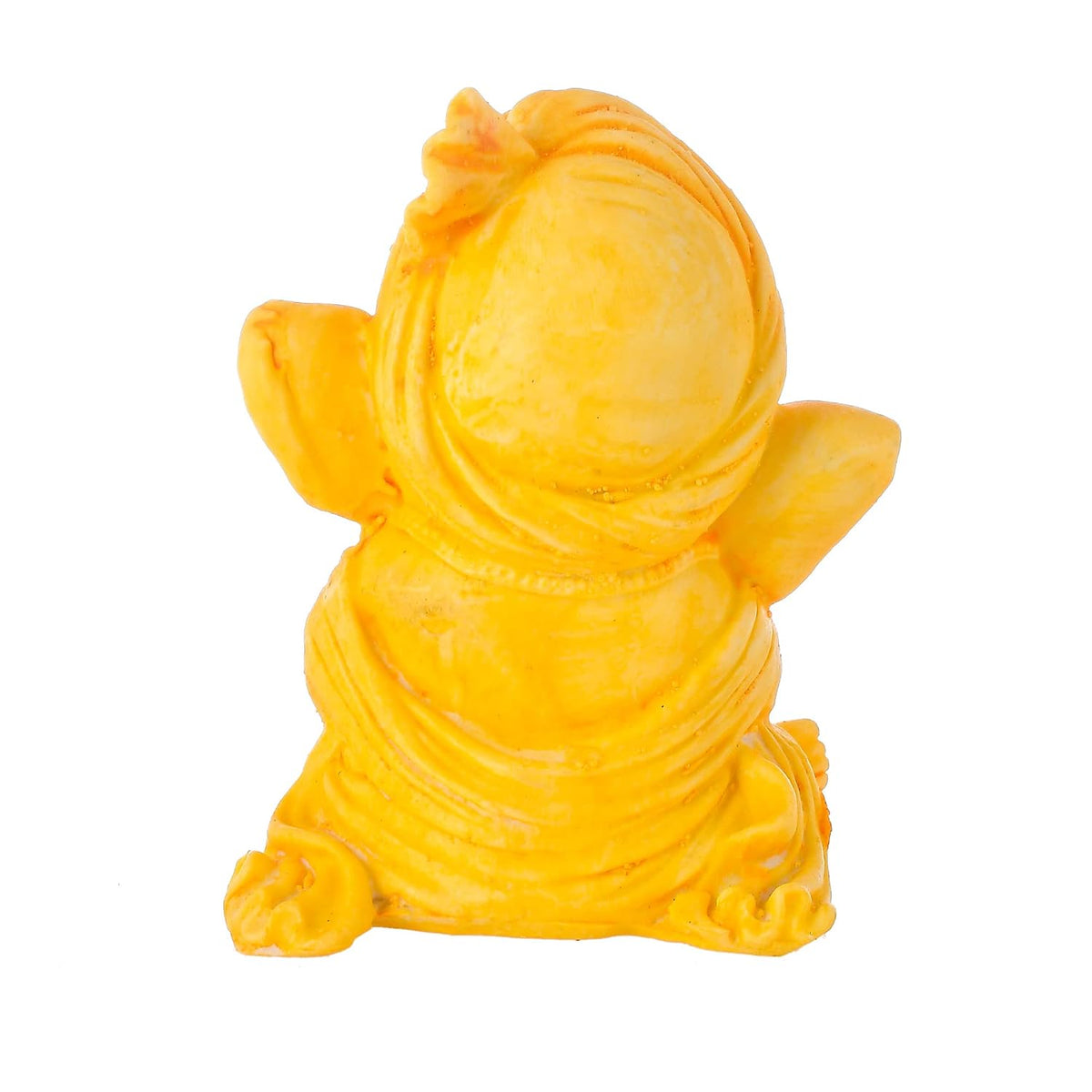 Ganesha Statue Decorative Showpiece Gift Item Best for Home & Office Decor, Car Dashboard and Corporate Gift Items, Ganesh chaturthi Decoration (Yellow Ganesh)