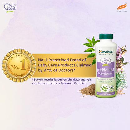 Himalaya Prickly Heat Baby Powder 200g | with Neem, Yashad Bhasma, and Vetiver | Relieves prickly heat | with Neem, Yashad Bhasma, and Vetiver, Relieves prickly heat