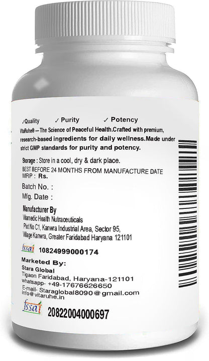VITARUHE Ecdysterone Supplement 250Mg | Increases Fat Free Muscle Mass, Training Performance, Strength And Protein Synthesis, 98% Maximum Purity, Formulated For Improved Absorption 90 Capsules