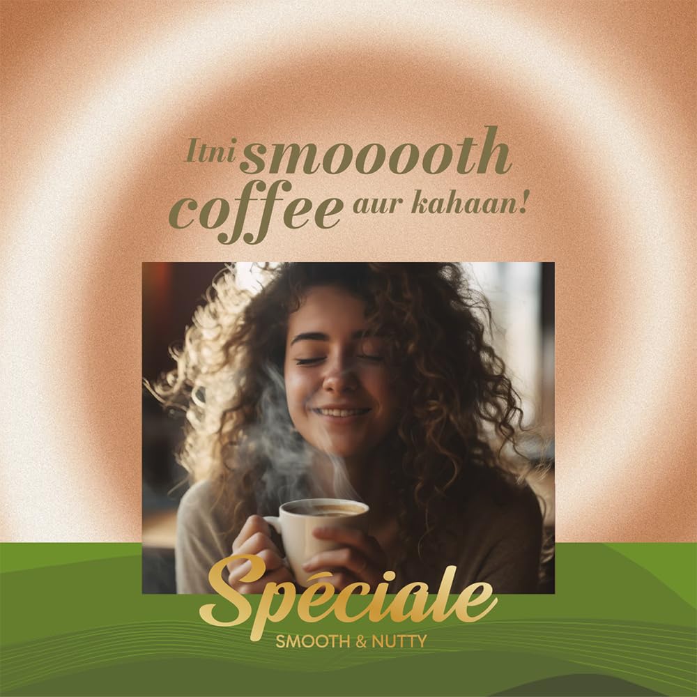 Continental Speciale | Hazelnut Flavoured Coffee | 50 gm Jar | Makes 25 Cups | Instant flavored coffee powder for both Hot & Cold Coffee | Medium Roast