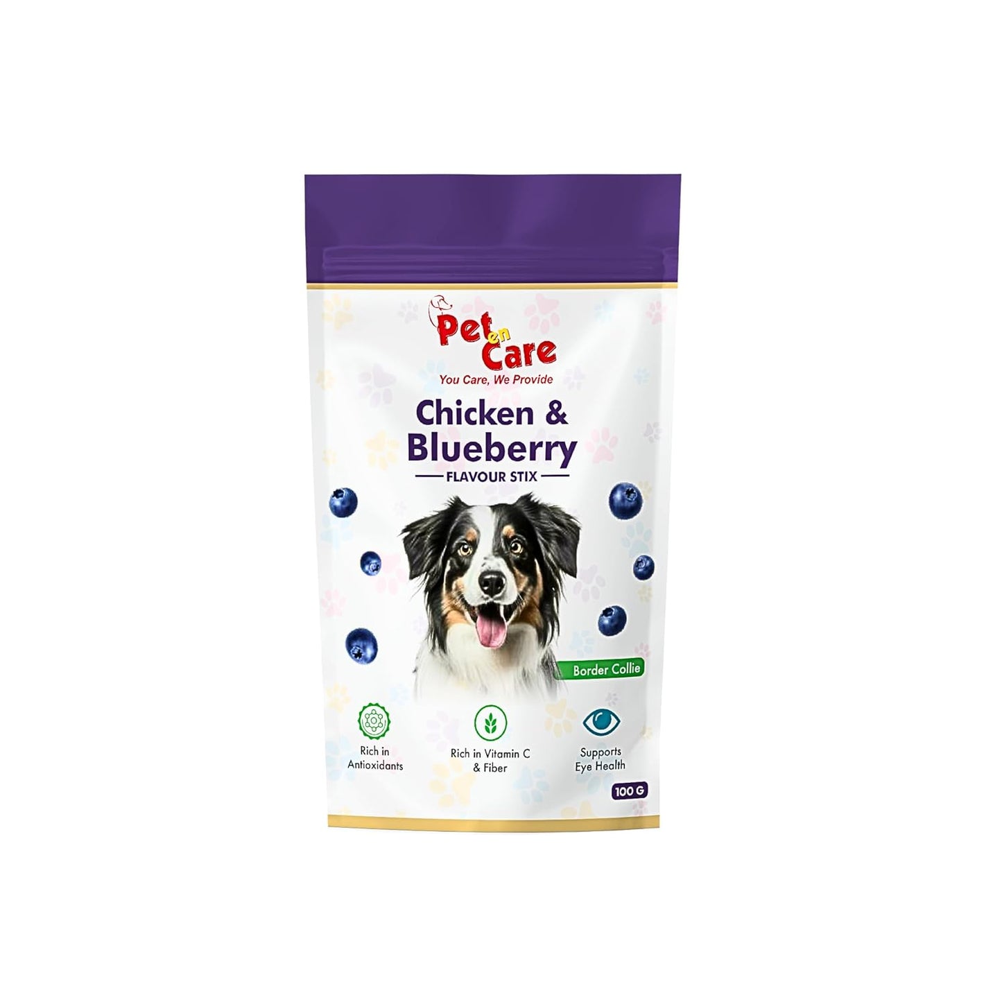 Pet en Care Real Chicken Blue Berry Sticks for Dogs, Natural and Nutritional Treat | High in Proteins | Healthy Snacks for All Breed Dogs