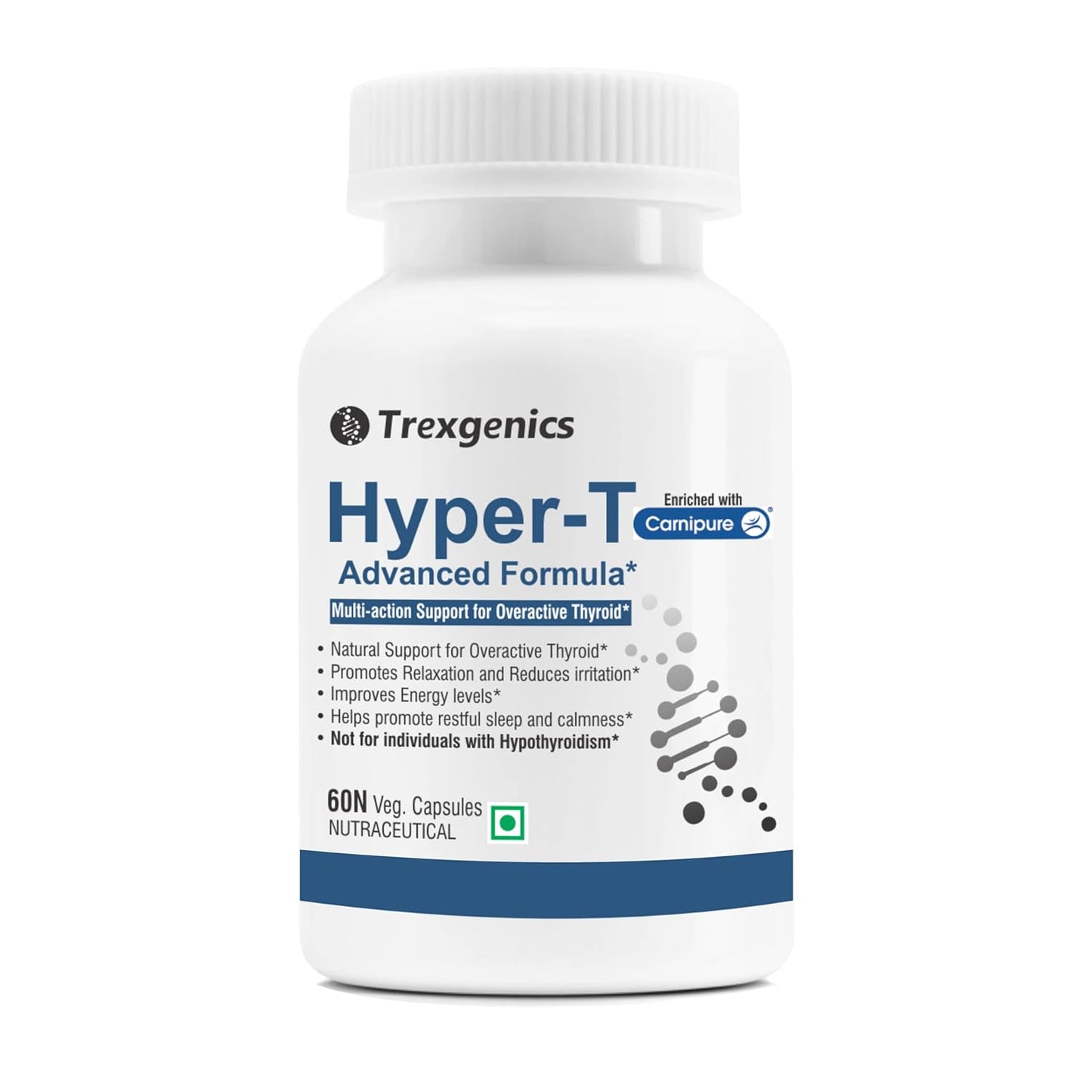 Trexegenics Hyper-T Advanced Formula supplement bottle on a white background