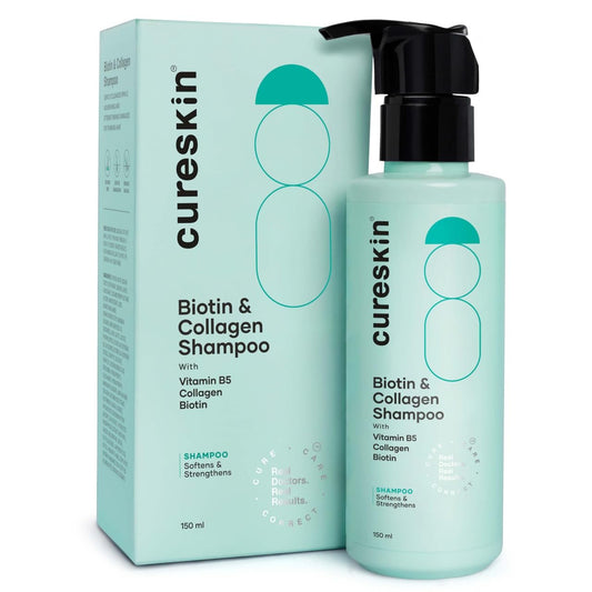 Cureskin Biotin & Collagen Vitamin B5 Glycolipids Shampoo: Strengthen Hair, Reduce Hairfall & Repair Damage