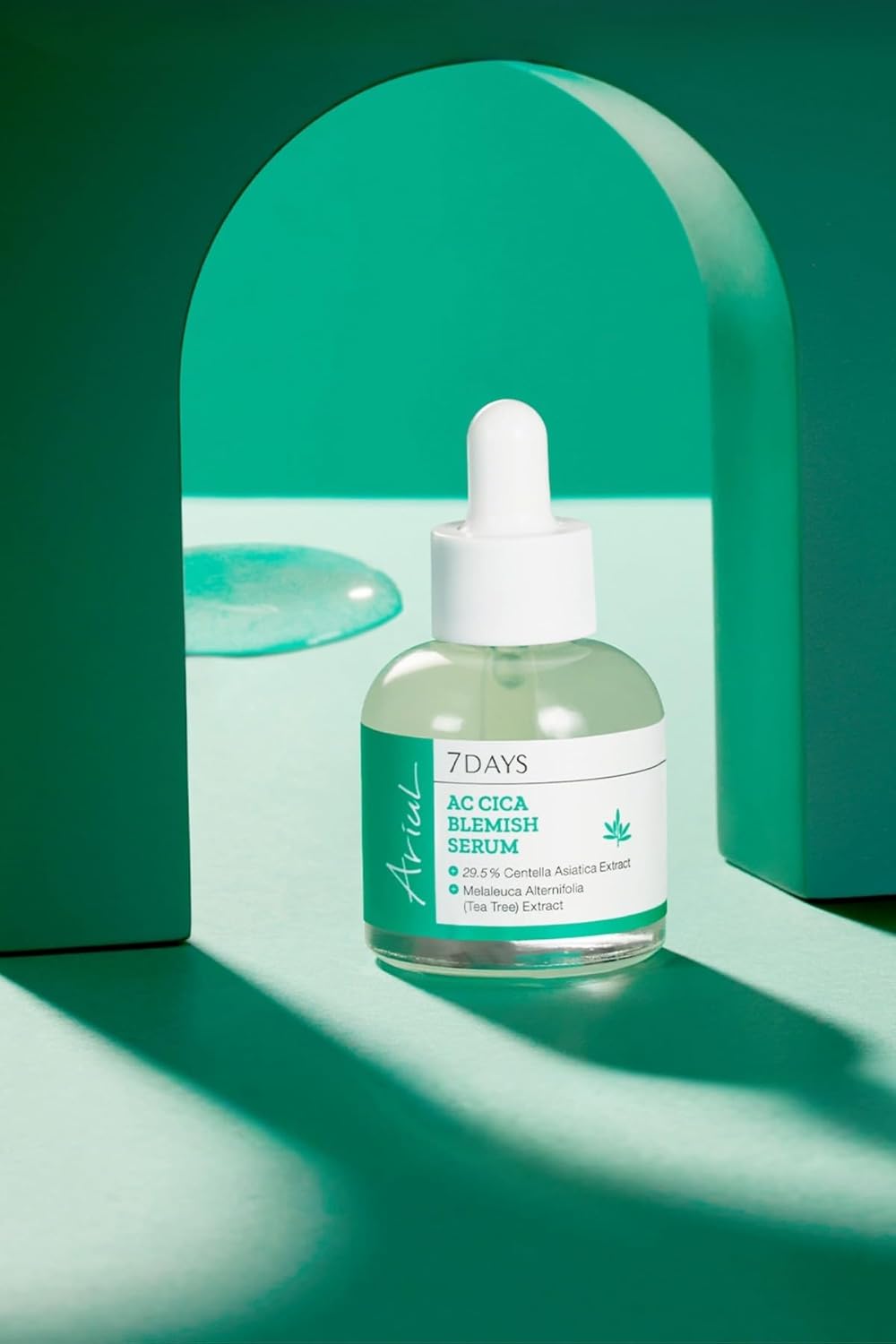 Ariul 7days AC Cica Blemish Serum (20ml) Korean Acne Care Serum with Centella & Tea Tree, Helps Calm Breakouts, Oil Control Pore Clearing Face Serum For Pimples, Redness & Acne Marks, Lightweight Skin Repair Serum