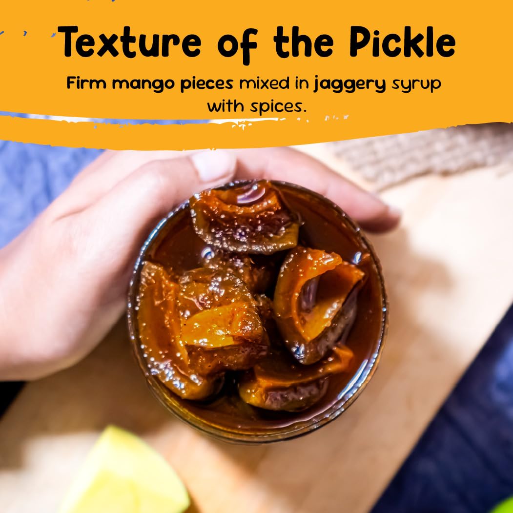 FarmDidi Sweet Mango Pickle with Jaggery  Homemade Aam ka Meetha Achar Oil-Free Traditional Indian Pickle Sweet Mango Achaar No Chemical Preservatives