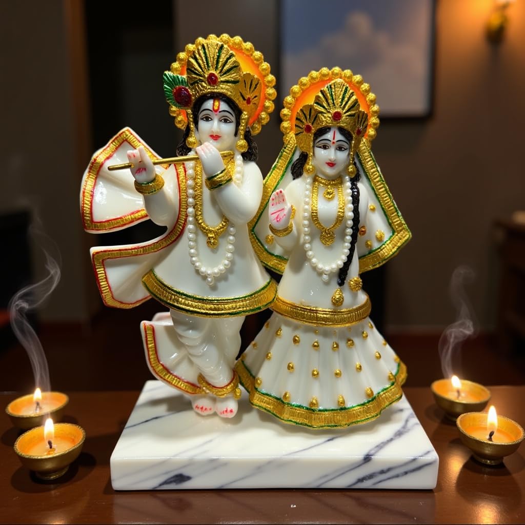 UNOVATE Radha Krishna Idol for Gift, Home Decor | Radha Krishna Statue