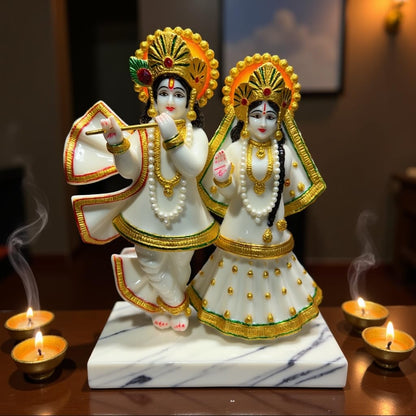 UNOVATE Radha Krishna Idol for Gift, Home Decor | Radha Krishna Statue