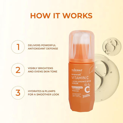 YUDERMA Renewcell Vitamin C + Hyaluronic Acid Serum, 40 MlYUDERMA Renewcell Vitamin C + Hyaluronic Acid Serum, 40 Ml