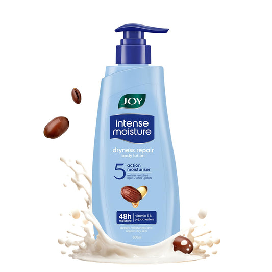 Joy Intense Moisture Winter Body Lotion 600ml | With Shea Butter, Jojoba & Vitamin E | For Normal to Dry Skin | Dryness Repair & 24 Hour Softness | Non Sticky & Non Greasy