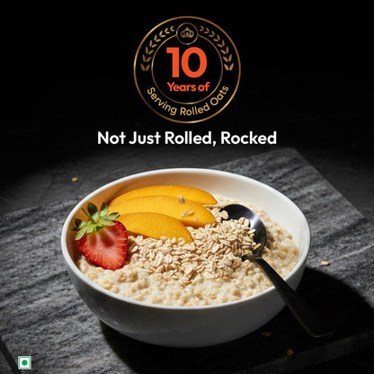 True Elements Rolled Oats 500g -Weight Management | Rich in Protein & Fibre | 100% Wholegrain