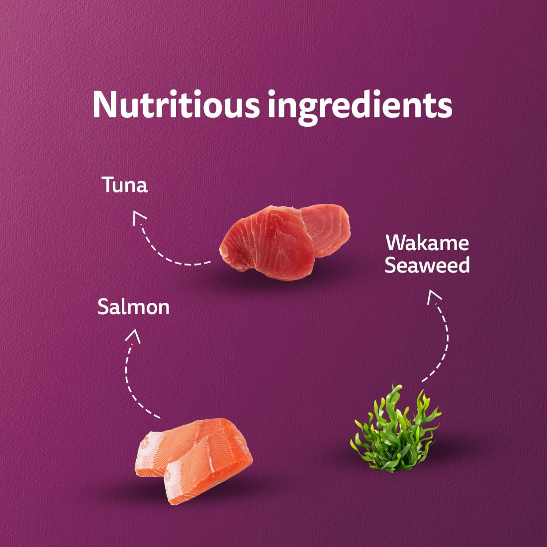 Whiskas Tasty Mix Adult (1+ Year) Wet Cat Food, Chicken with Salmon Wakame Seaweed in Gravy, 70 g, Cat Food Made with Real Fish, Complete & Balanced Nutrition for Adult Cats