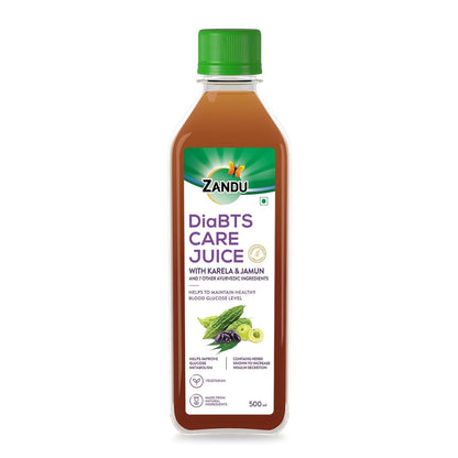 Zandu DiaBTS Care Juice with Karela & Jamun, 500 ml | Blend of 9 Ayurvedic ingredients | Natural & Vegetarian
