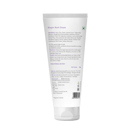 AreoVeda Diaper Rash Cream (50 gm), Suitable for newborns & babies, 15% Zinc Oxide, Prevents & Soothes Rashes from Day 1, Relieves Itchiness & Discomfort