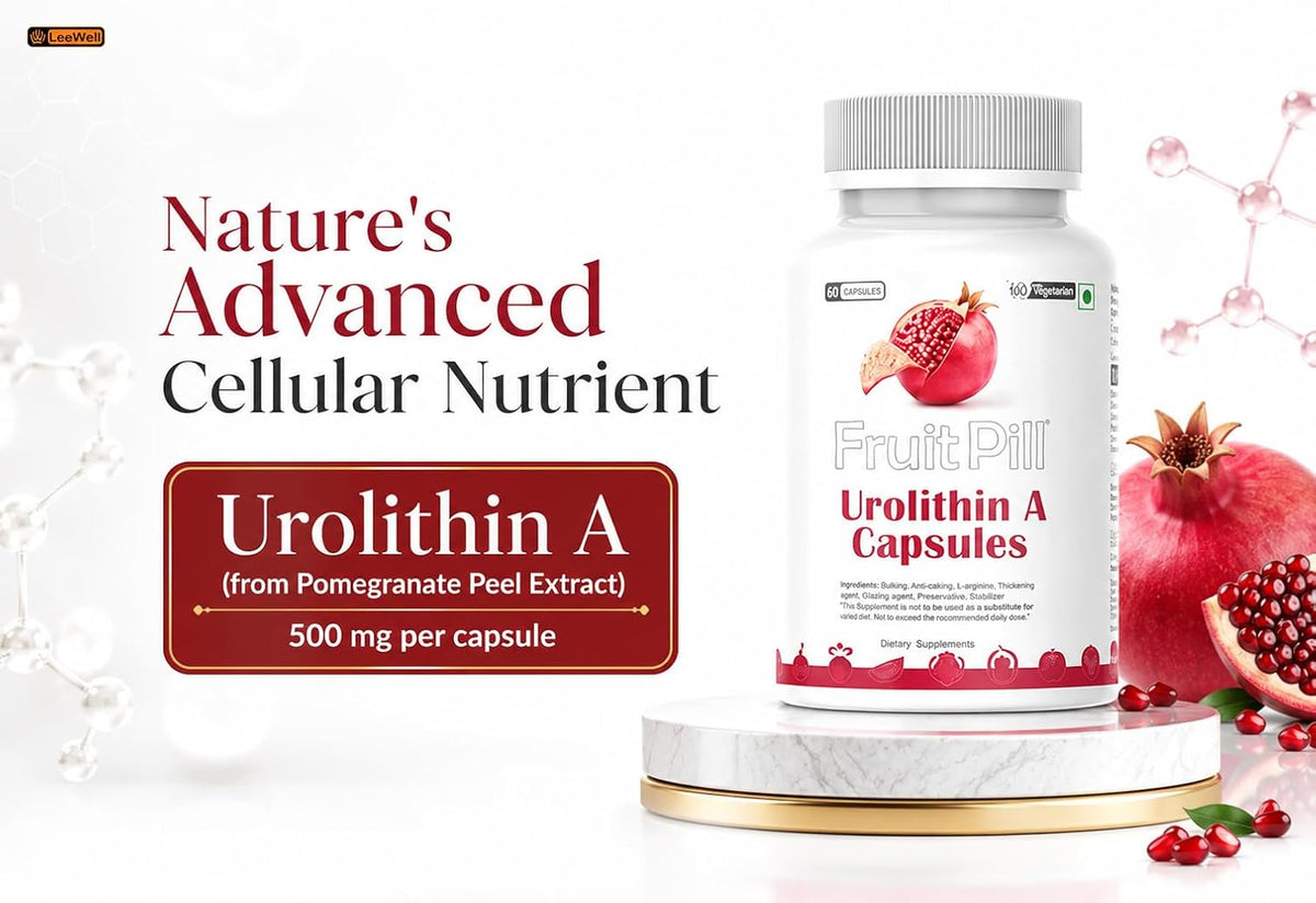 (LeeWell) Urolithin A Supplement, 500mg, 60 Vegetable Capsules