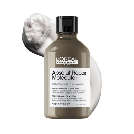 L'Oreal Professional Absolut Repair Molecular shampoo bottle with a white background