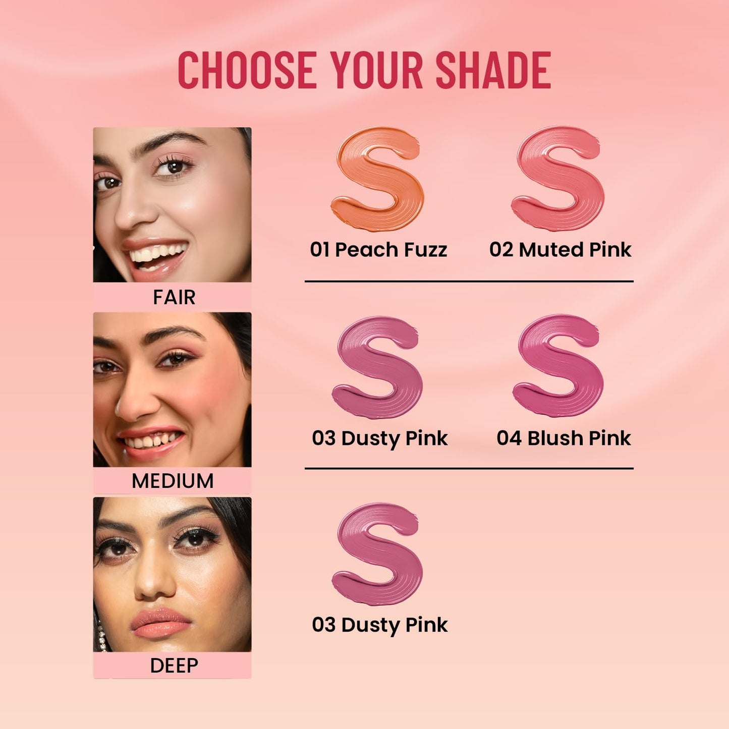 Swiss Beauty Dew It Up Liquid Blush | Dewy Finish| High Colour Payoff | Hydrating | With Vitamin E & C | Shade- 1. Peach Fuzz, 4ml