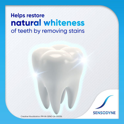 Sensodyne Toothpaste Whitening | White Teeth and Daily Sensitivity Protection Tooth Paste Pack of 1 - 70gm | Dentist Recommended | Fresh Breath, Fight Tooth Decay, Healthy Gums