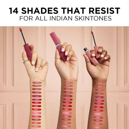 L’Oreal Paris Infallible Matte Resistance Liquid Lipstick- 630 Rose Heat, 5ml