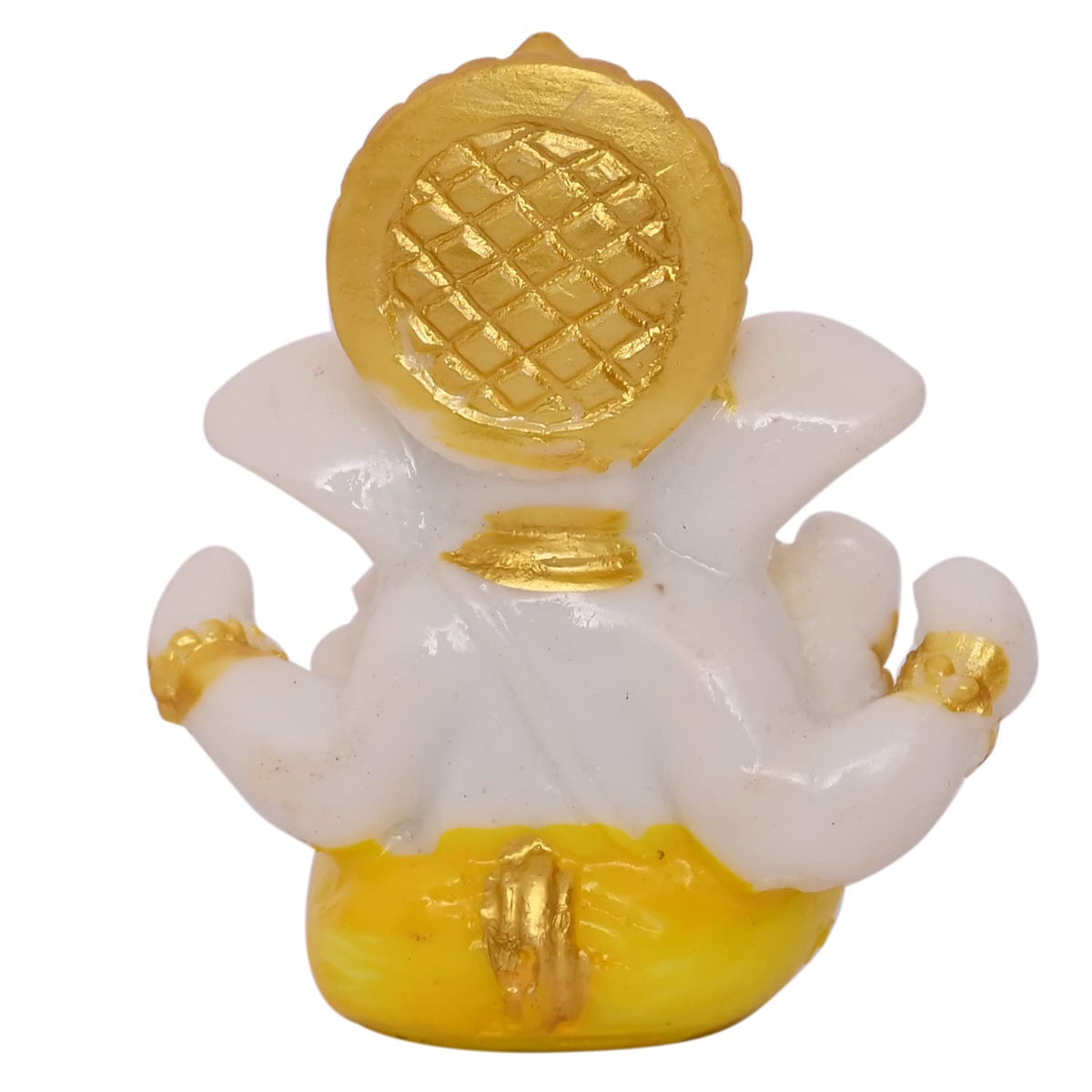 polyresin Mini Ganesh Statue Decorative Showpiece Gift Item Best for Home & Office Decor, Car Dashboard and Corporate Gift Items, Ganesh chaturthi Decoration (Mini Ganesha)