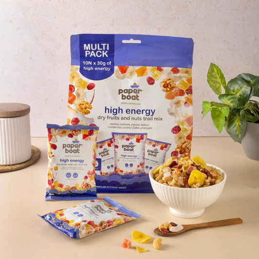 Paper Boat High Energy Dry Fruits & Nuts Trail Mix (Pack of 10)