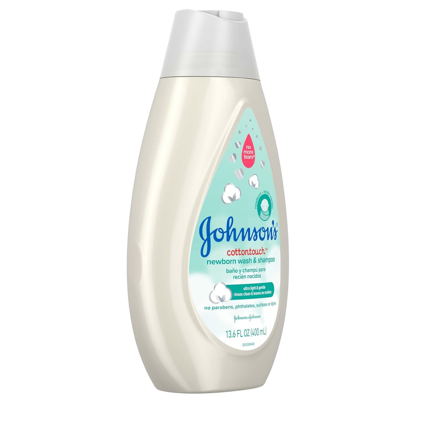 Johnson's Cotton Touch Newborn Baby Wash Shampoo13.5 fl. oz