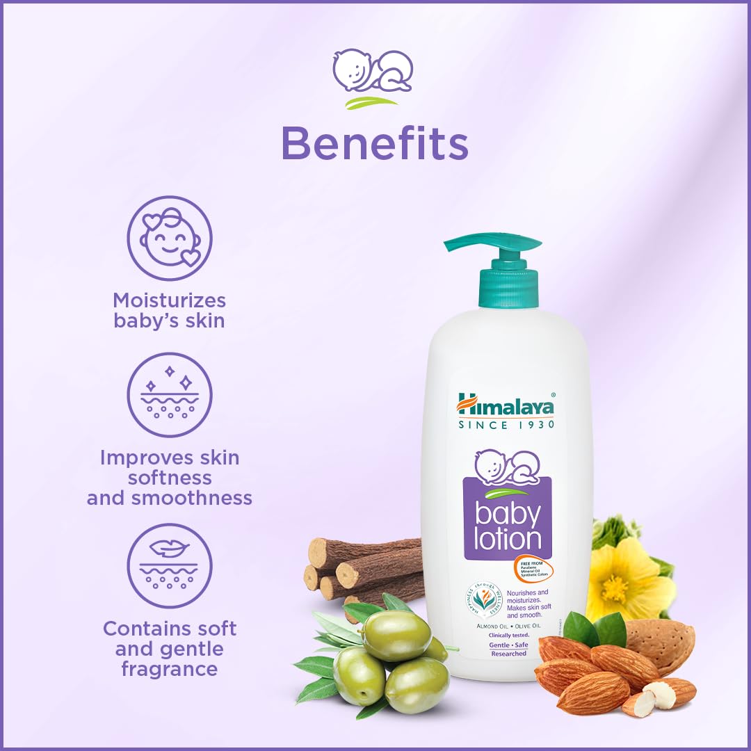 Himalaya Baby Lotion with Almond and Olive Oil, 200ml