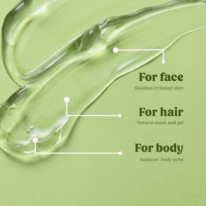 Vilvah Aloe Vera Gel for Face, Skin & Hair | Soothing & Hydrating Gel | Helps Reduce Acne, Calm Irritation & Add Shine to Hair | Lightweight, Hydrating & Non-Sticky Formula | 100ml