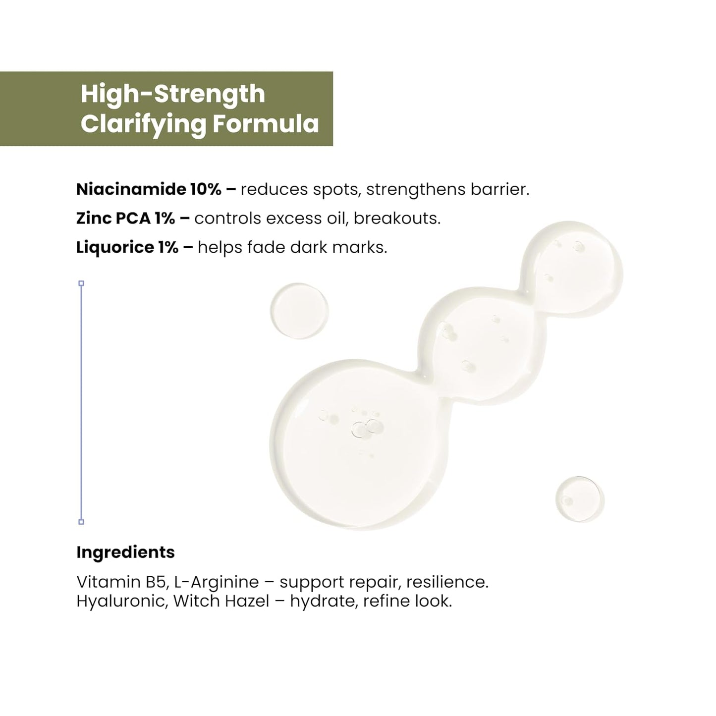 The True Therapy Niacinamide Face Serum 10% + Zinc PCA 1% - Pore Reducer, Uneven Skin Tone & Dark Spot Reducer, Treat Acne, Skin Balancing, Reduce Excess Oil & Skin Redness – 30 ml