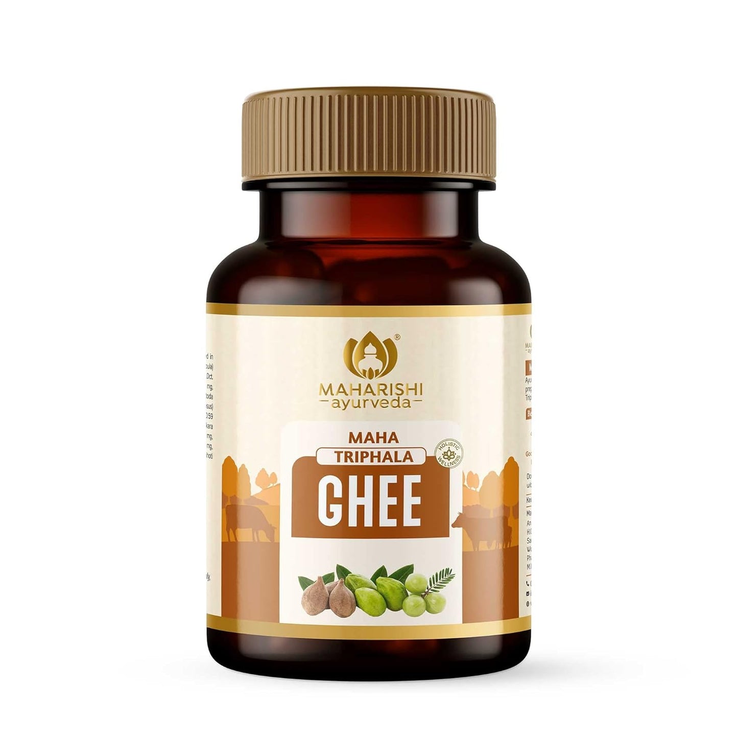 Zephivo Maharishi Ayurveda Triphala Ghrit | Good for eye health | Improves gut health | Brain-boosting Ghee | Builds immunity | Made with potent herbs | No side effects 100 gms
