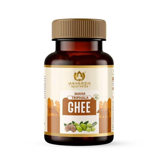 Zephivo Maharishi Ayurveda Triphala Ghrit | Good for eye health | Improves gut health | Brain-boosting Ghee | Builds immunity | Made with potent herbs | No side effects 100 gms
