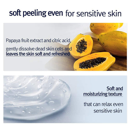 [PKY] Pyunkang Yul Peeling Gel with Immediate Visible Effect, Mild and Smooth Face Scrub with Papaya and AHA, Zero-Irritation, Korean Skincare (100ml)