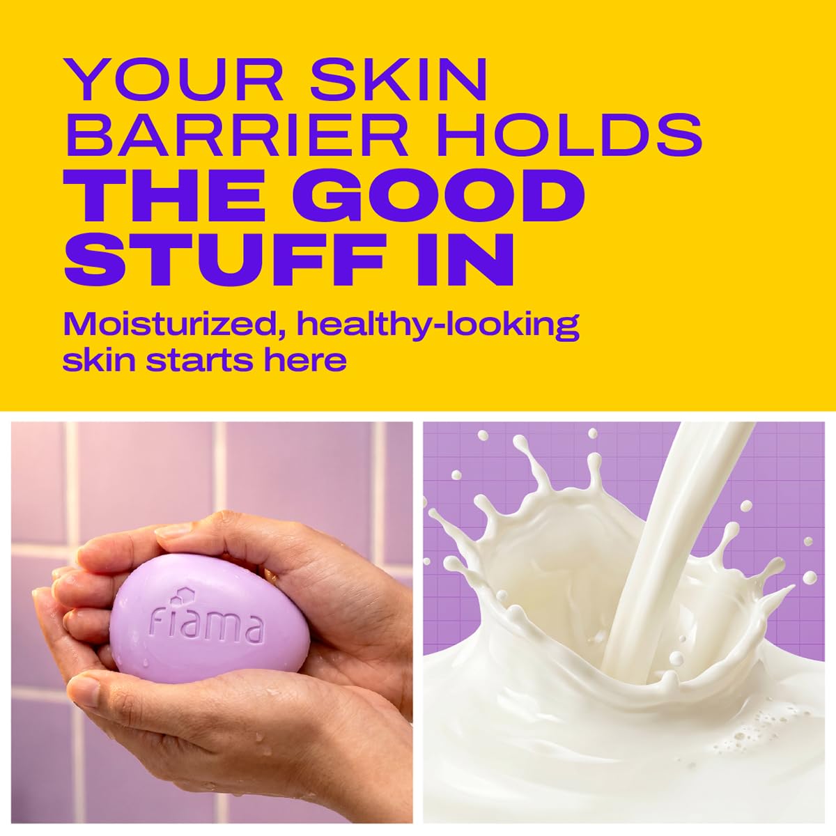 Fiama Skin Barrier Strengthening Moisturizing Soap Bar 125gx5, Japanese Hokkaido Milk Celebration Pack of 5, Non-Sticky Soft Skin | 1/3rd Moisturizers | Blueberry, Goji Berry & Acai Berry Combo pack