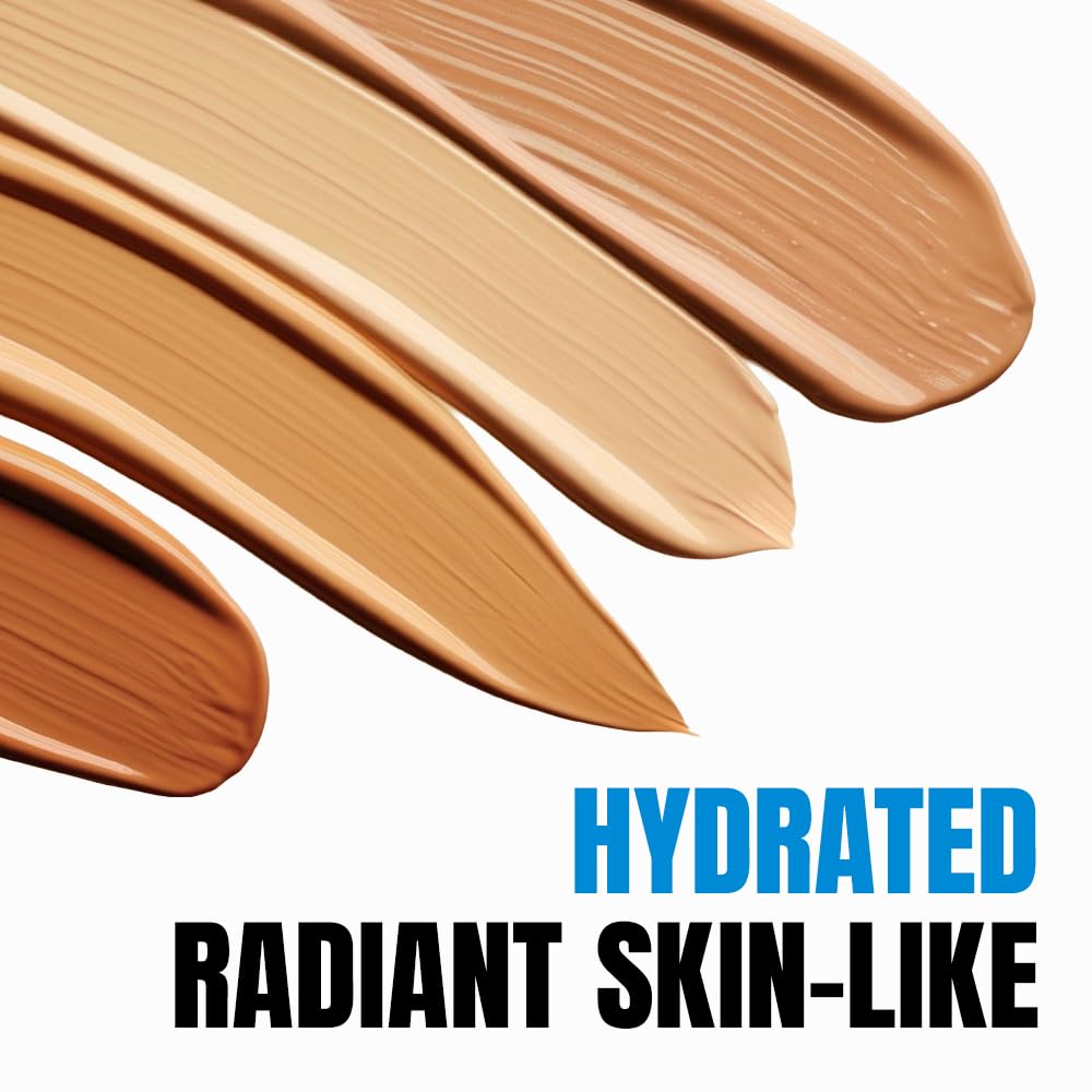 TFIT Radiance Fit Serum Foundation - Flawless Coverage, Dewy finish, Long-lasting, Lightweight, Korean Makeup,1.05 Oz. (C01 Porcelain, 1.05 Oz.)