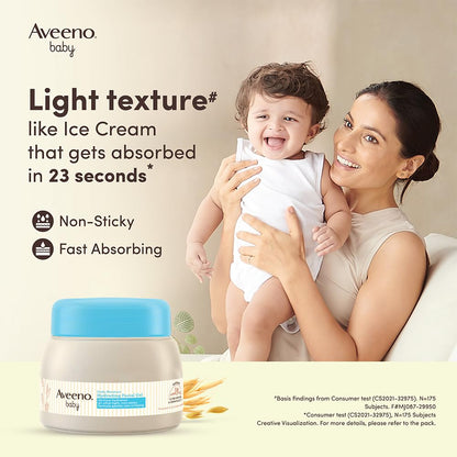 Aveeno Baby Daily Moisture Hydrating Facial Gel (Cream) 60g I Ultra-light & Non-Irritating | 24 hours moisturisation Face cream | Triple oat extract & avocado oil I US Paediatrician Recommended