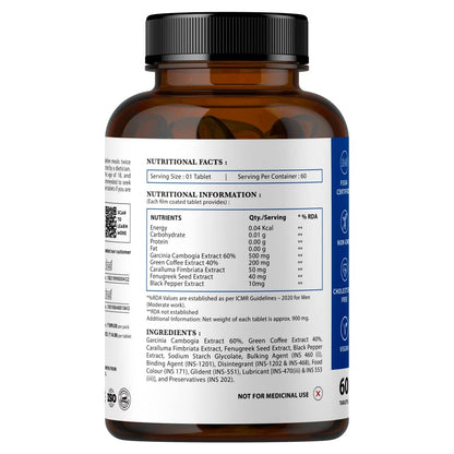 Nirvasa KETO Advanced Tablets (60 Tabs) with Garcinia Cambogia & Green Coffee Extract | Supports Weight Loss, Fat Burning & Ketosis | Boosts Energy & Metabolism | Natural Keto Supplement