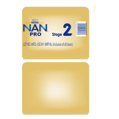 Nestlé NAN PRO Stage 2, 1.2kg, Follow-Up Formula Milk Powder for Babies (After 6 Months Upto 12 Months), with DHA-ARA, 3x400g Pouch in Box