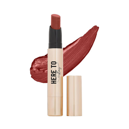 Swiss Beauty Select Here To Stay Lip Crayon | Velvety-Matte Finish | 12-Hour Stay | Enriched With Vitamin E | Retractable Packaging | Smooth Glide | 12 Gorgeous Shades | 2.5g, Shade- 5. French Toast