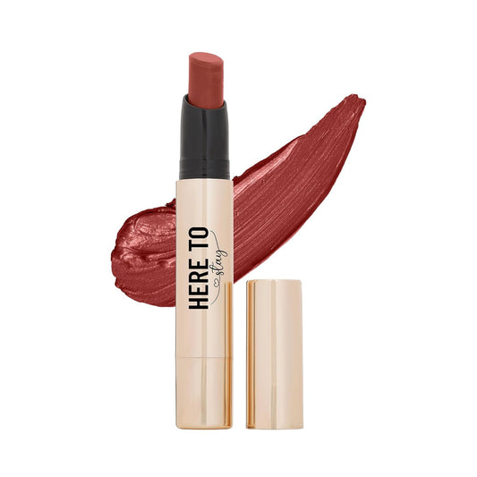 Swiss Beauty Select Here To Stay Lip Crayon | Velvety-Matte Finish | 12-Hour Stay | Enriched With Vitamin E | Retractable Packaging | Smooth Glide | 12 Gorgeous Shades | 2.5g, Shade- 5. French Toast