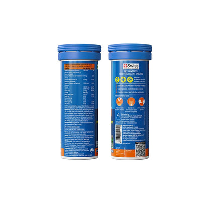 Fast&Up Reload (2.5 Litres) Low Sugar energy drink for Instant Hydration - 10 Effervescent Tablets with 5 Essential Electrolytes + Added Vitamins- Certified Electrolytes Drink - Lime and Lemon flavour