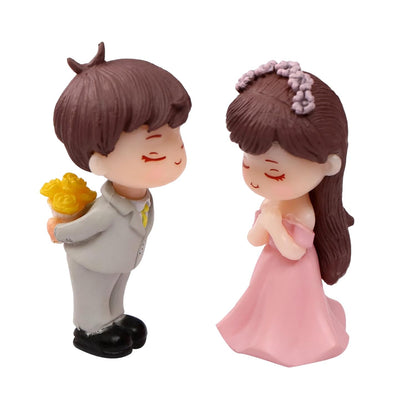 ascension Romantic Love Proposal Couple Gift for Girlfriend Boyfriend Husband Wife Miniature Statue Showpiece for Valentines Day Gift Proposal Day Lovely Couple Valentine Decoration Items