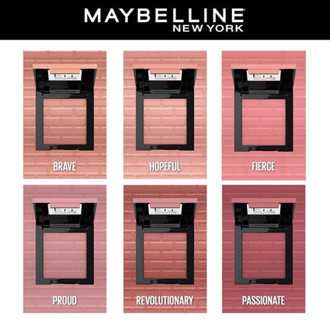 Maybelline New York New Fit Me Mono Blush, 16 hours Easy to Use Long-lasting Cheek Blush. Maybelline Pigmented Creamy Powder Blush Formula, Natural and True to Tone Blush - 40 Proud|4.5 grams