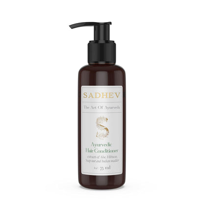 Sadhev Ayurvedic Hair Conditioner With Extracts Of Aloe, Hibiscus, Soap Nut And Indian Maddar For Deep Condition And Nourishment