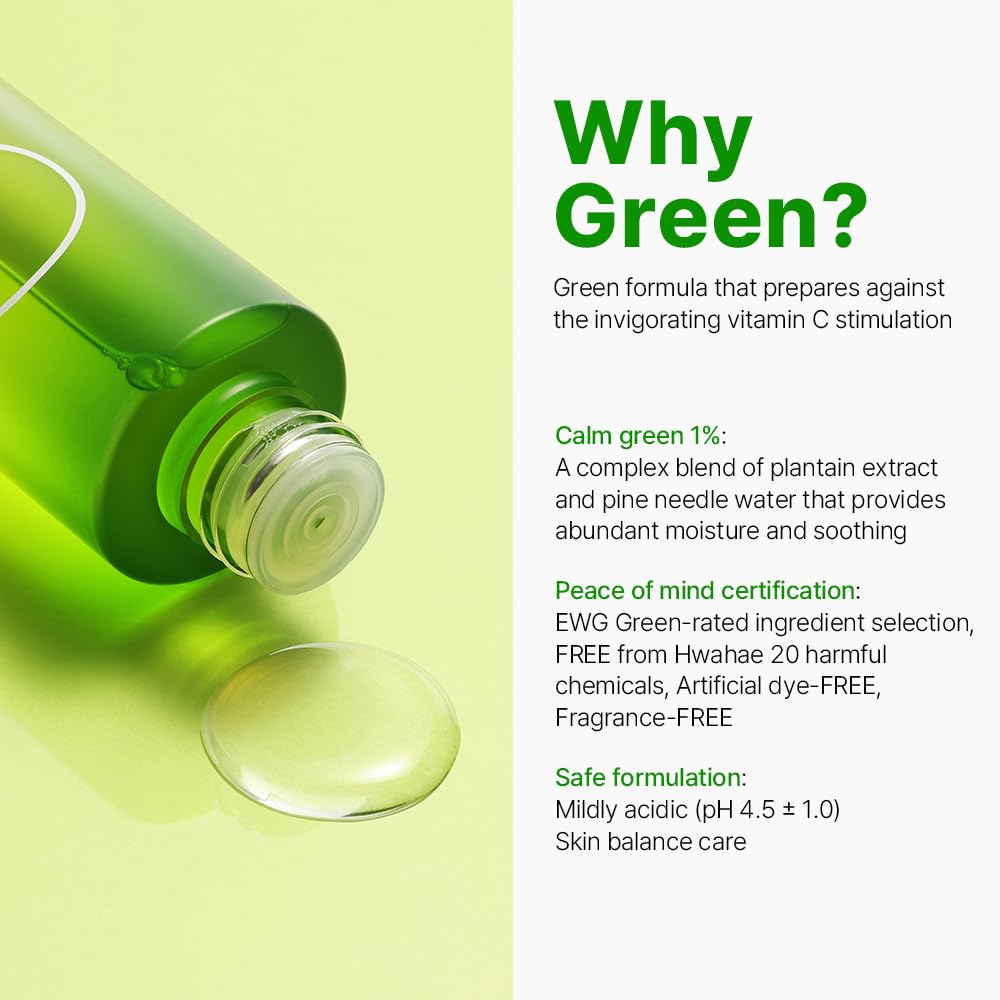 Ariul Green Vitamin C Balancing Toner 150ml | Korean Lightweight Hydrating Face Toner for brightening and Moisture care | Smooth Glowing Skin