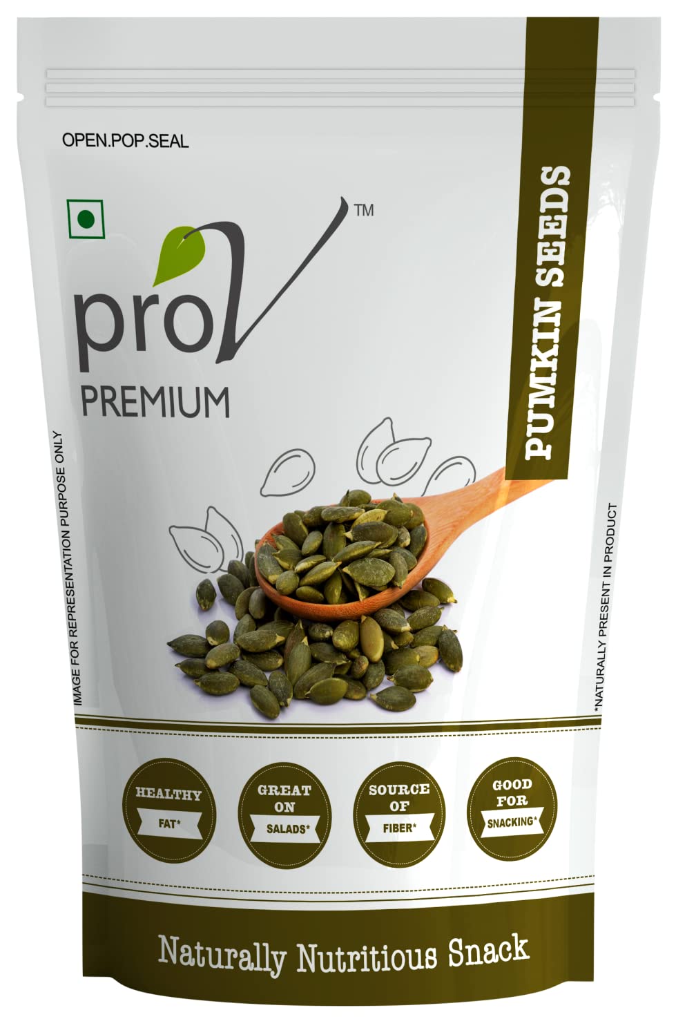 ProV Premium Pumpkin Seeds | 250g | High Protein & Fiber | No Cholesterol, No Added Sugar | Kaddu Beej Snack