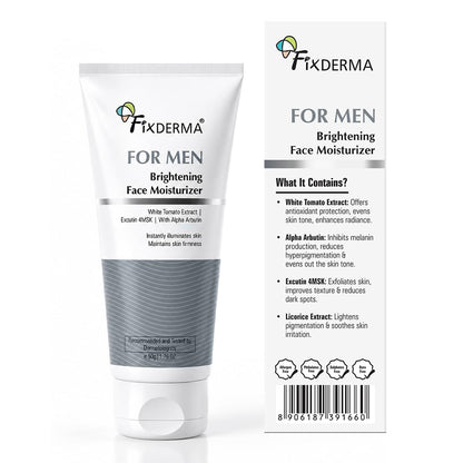 Fixderma Brightening Face Moisturizer for Men |Reduce Evens Skin Tone- 50g | Reduces & Evens Skin Tone