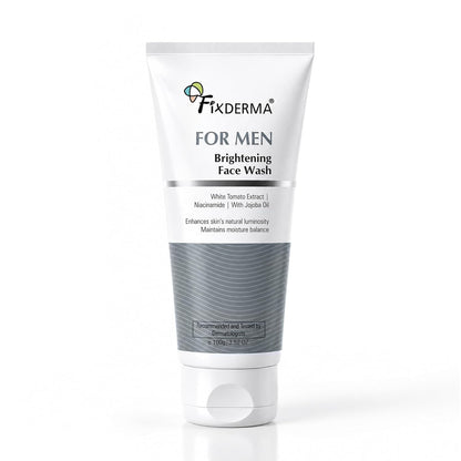 Fixderma Brightening Face Wash For Men |Niacinamide Cleanser-100 ml | Niacinamide, Jojoba Oil
